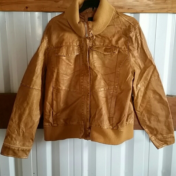 faded glory leather jacket